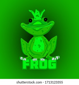logo de la mascota de ranas - logo del vector de ranas - diseño del logo de la mascota de ranas