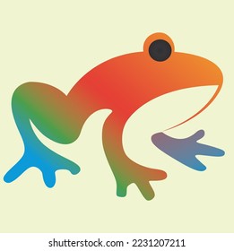 Frog Mascot Logo, Frog vector design, Insect Gradient Logo Design, Frog Minimal logo, Branding, Creative logo designs, vector illustration, Sports Frog Vector Gradient Icon, Esports Symbol - Shutterstock ID 2231207211