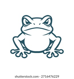 Frosch Maskottchen Logo Vektor Design Vorlage modernen Stil