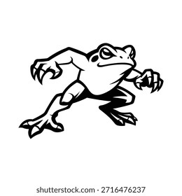 Logo de la mascota de la rana Plantilla de diseño de Vector Estilo moderno