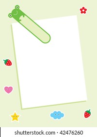 frog memo card