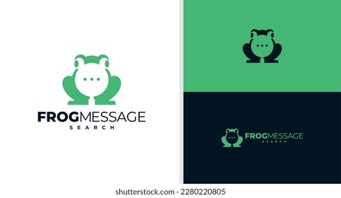 FROG MESSAGE LOGO SEARCH APPLICATION EDITABLE