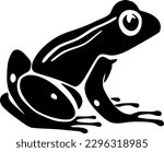 Frog | Minimalist and Simple Silhouette - Vector illustration
