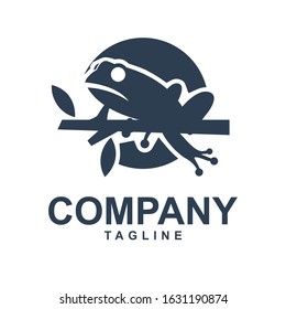 frog modern illustration logo vector