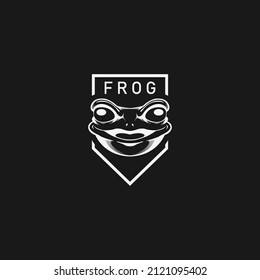 Frog monochrome logo vector.
Editable vector logo and organized layers. Great for esports and other sports logos. Also great for icons, stickers, labels, etc.