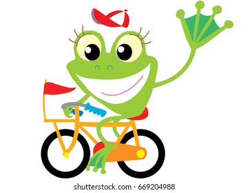 frog on a bike