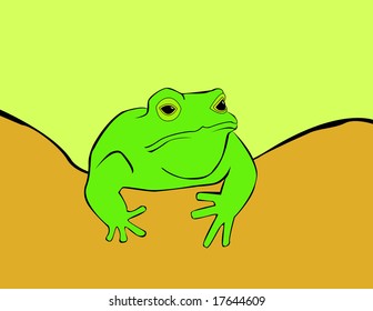 Frog on a log