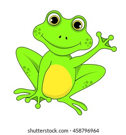 frog on white background in vector EPS 10.