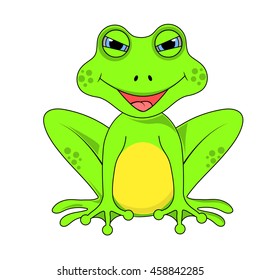 frog on white background in vector EPS 10.