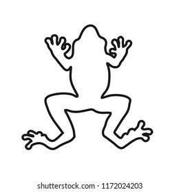 Frog Outlines Vector Illustration Stock Vector (Royalty Free ...