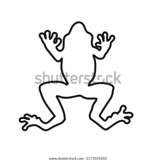 Frog Outlines Vector Illustration Stock Vector (Royalty Free ...