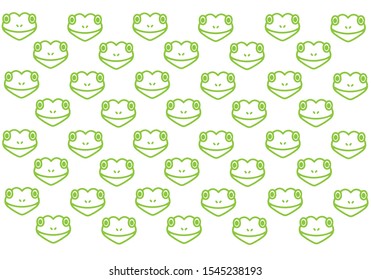 Frog pattern background colourful.-vector illustration