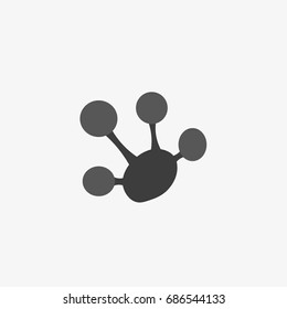 frog paw print vector icon