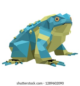 frog polygon art