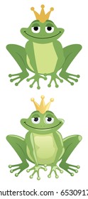 Frog prince in 2 color versions.