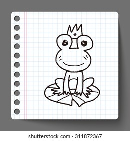 frog prince doodle