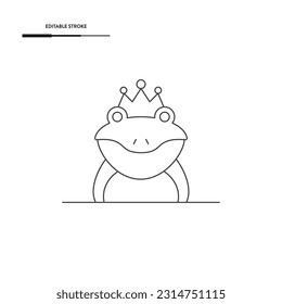 Frosch Prince Symbol Vektordesign.