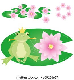 A frog princess waiting for a prince