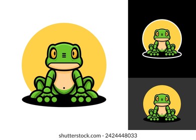 Frog Robot Mascot Logo Design