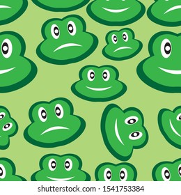 frog in a seamless pattern.hand drawn vector illustration/can be used for kid's, baby's shirt design, fashion print design, fashion graphic,t-shirt,tee