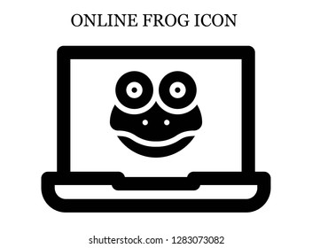 Frog search icon. Editable Frog search icon for web or mobile.