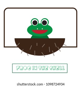 Frog in the shell