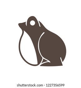 frog side view cartoon graphic vector