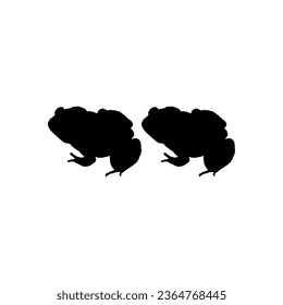 Frog Silhouette, can use for Logo Gram, Art Illustration, Pictogram, Website or Graphic Design Element. Vector Illustration