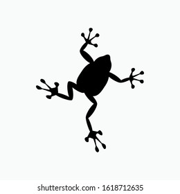 Frog Silhouette Icon. Amphibian Animal Silhouette Illustration As A Simple Vector Sign & Trendy Symbol for Design and Websites, Presentation or Apps Elements.