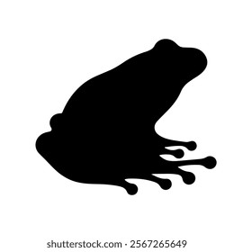 Frog silhouette vector icon sign symbol illustration design.
