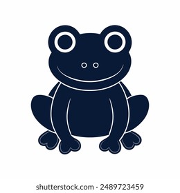 A Frog silhouette vector illustration