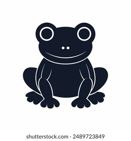 A Frog silhouette vector illustration