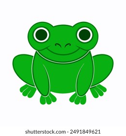 A Frog silhouette vector illustration