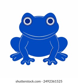 A Frog silhouette vector illustration