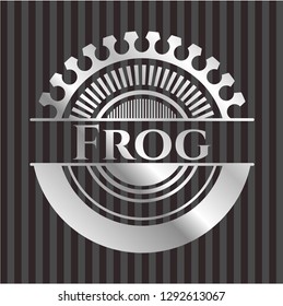 Frog silver badge or emblem