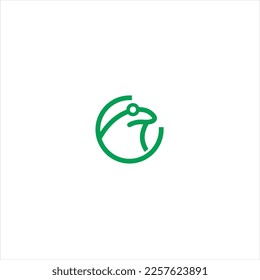Frog simple minimalistic stylized, Line icon and colored version, toad vector illustration.
