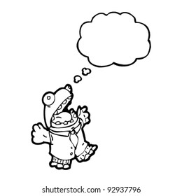 frog in suit cartoon