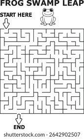 Frog Sumpf Sprung Labyrinth Aktivität für Kinder Spaß Spiel