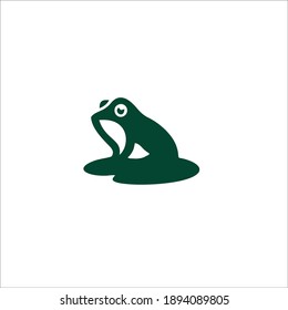 Frog Symbol Logo. Vector Illustration.