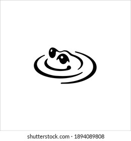 Frog Symbol Logo. Vector Illustration.