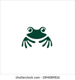 Frog Symbol Logo. Vector Illustration.