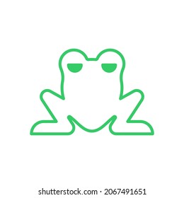 Frog symbol. Toad icon sign. vector illustration
