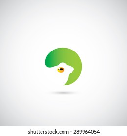 Frog symbol - vector illustration