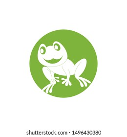 frog symbols logo and template on white background