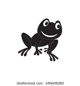 frog symbols logo and template on white background