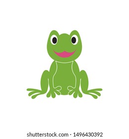 frog symbols logo and template on white background