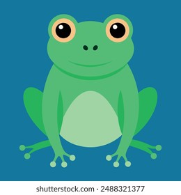 Frog. This is a vector art illustration.