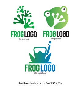 FROG TOAD LOGO ICON SYMBOL TEMPLATE EMBLEM