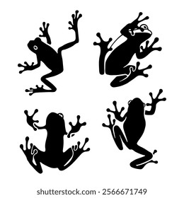 frog toad river animal silhouette