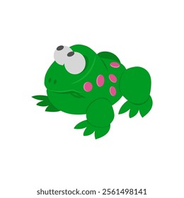 Frog Toy, Halloween Vector Illustration, Isolated